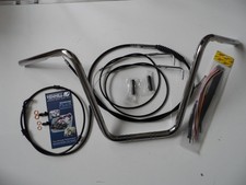 Chrome 14" Ape Hanger & Cables