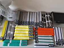 Bundle of 42 Martial Arts Belt Karate Judo Belts Bytomic & Blitz Various Colours