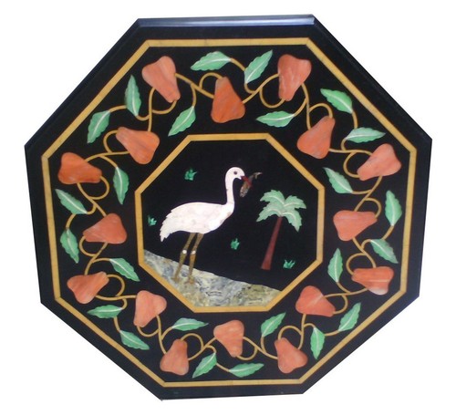 Marble table top inlay - marble,