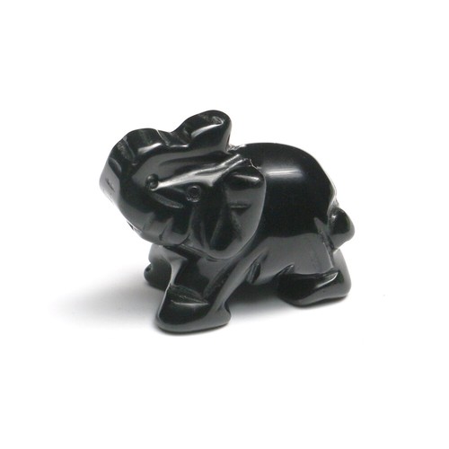 Natural carved elephant - carved,