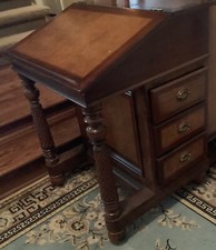 Antique Davenport Desk Burl