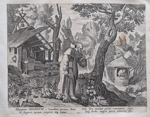 Fine old master print saint - fine,