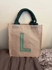Small Letter L Jute Canvas