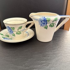 Solian ware SOHO pottery Art Deco espresso cup Saucer And Milk Jug