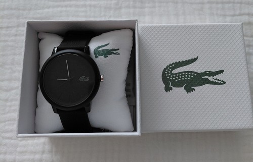 Lacoste men black silicone - men's,