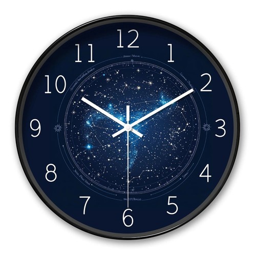 Round starry sky wall - starry, clock