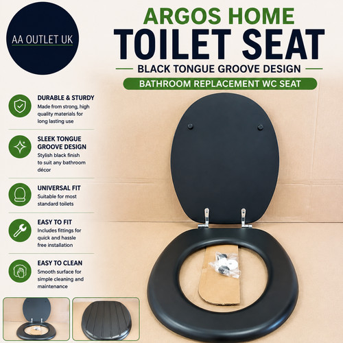 Argos home black tongue - argos,