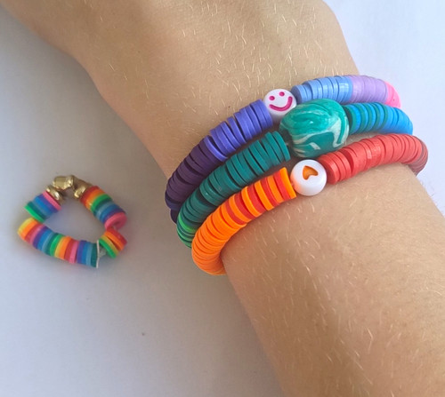 Multicolour heishi bead - ,