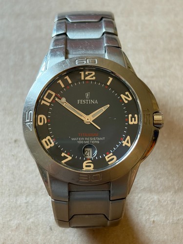 Festina titanium 17601 - titanium, date