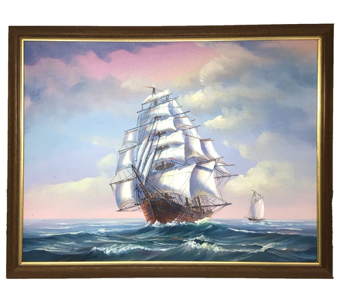 Original framed acrylic - framed,
