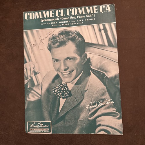 Frank sinatra autographed - sinatra,