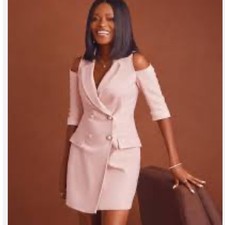 Zara Basic Pink Cold Shoulder