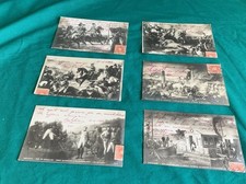 French Napoleon at War 6 x 1902 vintage  Postcards 