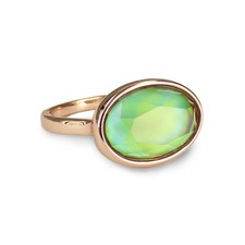 Mood Ring Faceted Oval