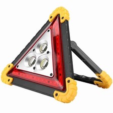 Car Breakdown Triangle LED Safety Stop Sign with Red Warning Light 30W 