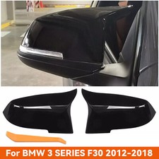 2x Gloss Black Side Mirror