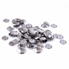 Hemline Self Cover Buttons: Metal: 11 mm, 15 mm, 19 mm, 22 mm, 29mm, 38 mm x 5-1
