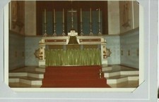 VINTAGE 5"x4" PHOTOGRAPH:HIGH ALTAR  of the former ST PETER's CHURCH ~ BLACKBURN