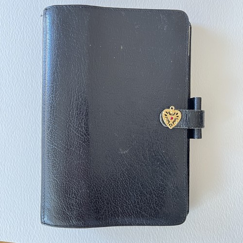 Vintage leather filofax - filofax, 1990