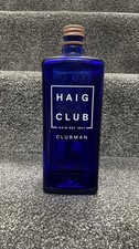 Haig Club ‘Clubman’ Scotch Whisky - 1 Litre / 1000ml - Empty Blue Glass Bottle