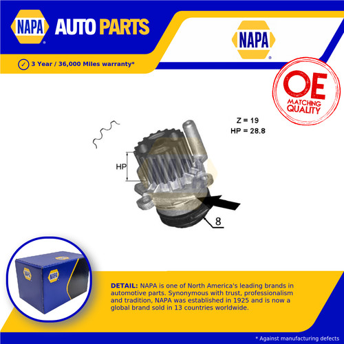 Water pump nwp1045 napa - water,