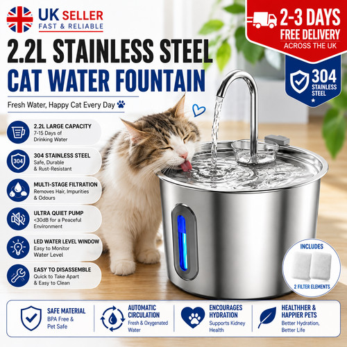 Stainless steel cat - stainless,