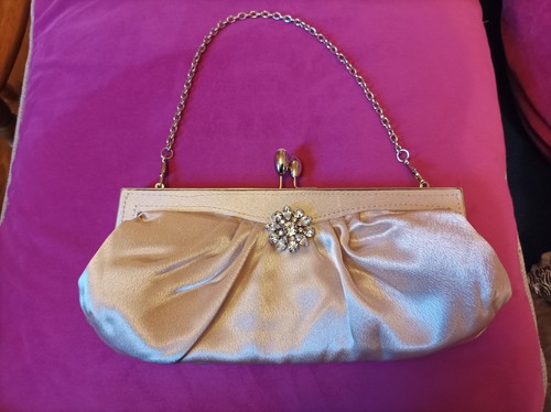 Vintage style champagne clutch - vintage,