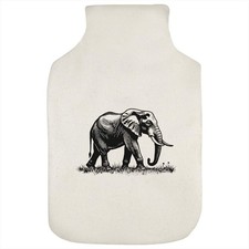 'Elephant Side Pose' Hot Water Bottle Cover (HW00038628)