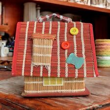 Rare Antique Vintage House Cottage Sewing Box With Contents Christmas Gift