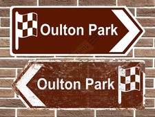 Oulton Park Circuit Metal Road Sign Vintage Retro Garage Sign Man Cave