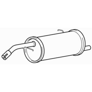 Quality rear exhaust silencer - quality,