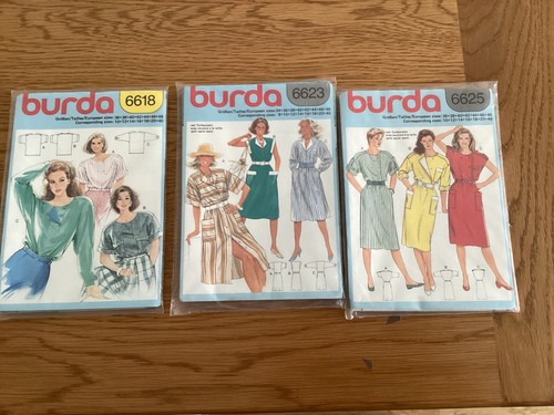 Vintage 1980s burda sewing - x,
