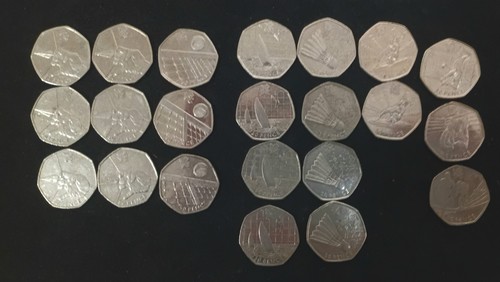 Job lot olympic 50p - , coins