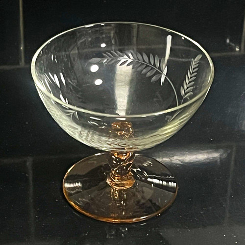 Vintage champagne coupe glass - vintage,