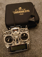 FRSKY TARANIS X9D PLUS TRANSMITTER & DJT RF MODULE & CASE EXCELLENT CONDITION