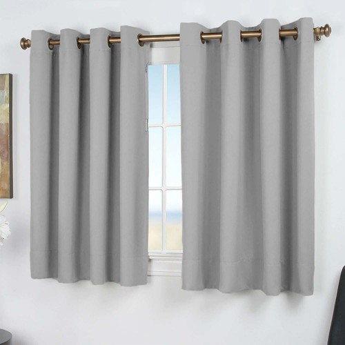 Short blackout curtains pair - short,