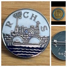 Historical Model Railway &  Railway & Canal Historical Society badges Pin Badge 