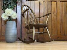 Vintage Ercol Childs Windsor Rocking Chair  Elm and Beech Small Bedroom Chair