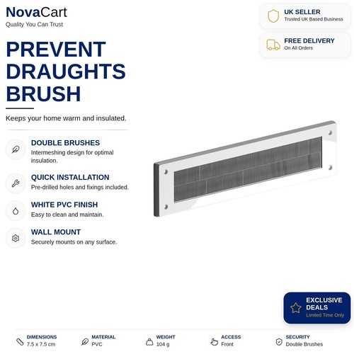 Brush cover for letter box - cover,