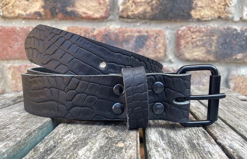 Black crocodile look buffalo - crocodile,