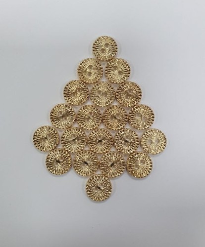 Gold patterned metal - gold,