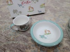 Cath Kidson Cath Kids Baby Zoo Animals Fine China 2 Handled Mug & Bowl