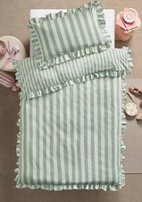 Green & White Frill Hem Edge