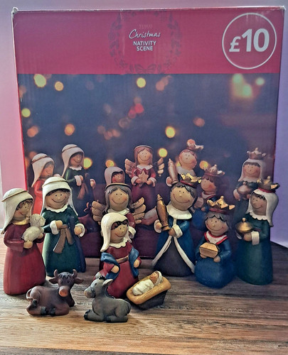 Tesco christmas nativity scene - christmas,