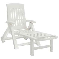 Folding Sun Lounger Plastic