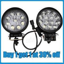 2× 480W LED Work Light Bar Flood Spot Lights Driving Lamp Offroad Car SUV Round