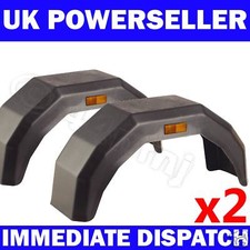 2x Plastic Trailer Mudguard