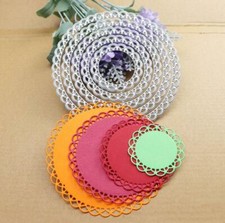 Lace Round Die Circle Metal Cutting Dies Scrapbooking Die Card Craft Embossing 