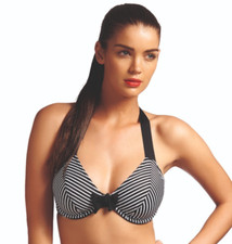 Freya Tootsie Bikini Top Bra Size 32E Underwired Halter Neck Plunge Swimwear