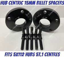 Black Alloy Wheel Spacers 15mm